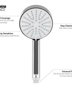 Mira Beat 110mm Four Spray Showerhead - Chrome - 1.1605.237 -Bathroom Supplies Sales 2024 1.1605.237 A2 460