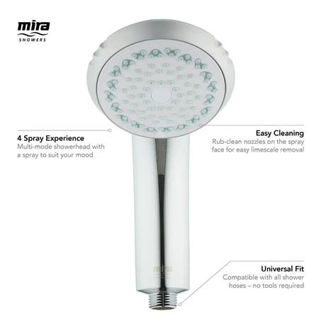 Mira Response Four Spray Showerhead - Chrome - 2.1605.106 3 Mira Response Four Spray Showerhead - Chrome - 2.1605.106 - Image 3