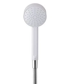 Mira Beat Single Spray Showerhead - White - 2.1703.009