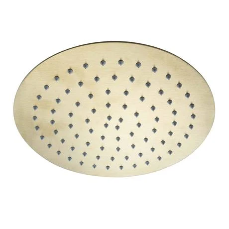 JTP Vos Brushed Brass 250mm Round Shower Head 2 JTP Vos Brushed Brass 250mm Round Shower Head - Image 2