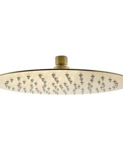 JTP Vos Brushed Brass 250mm Round Shower Head
