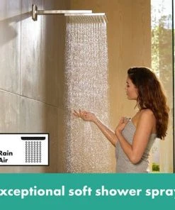 Hansgrohe Raindance E 300 1-Spray Shower Head with Wall Mounted Arm - Chrome - 26238000 -Bathroom Supplies Sales 2024 26238000 D3 460