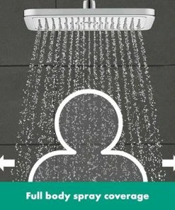 Hansgrohe Croma E EcoSmart 280 1 Spray Shower Head - 26258000 8 Hansgrohe Croma E EcoSmart 280 1 Spray Shower Head - 26258000 -Bathroom Supplies Sales 2024 26258000 D3 460