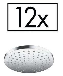 Hansgrohe Pack of 12 Vernis Blend 200 1 Spray Shower Head - 26365000