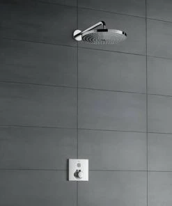 Hansgrohe Raindance Select S 240 2-Spray Shower Head with Wall Mounted Arm - Chrome - 26466000 5 Hansgrohe Raindance Select S 240 2-Spray Shower Head with Wall Mounted Arm - Chrome - 26466000 -Bathroom Supplies Sales 2024 26466000 D2 460