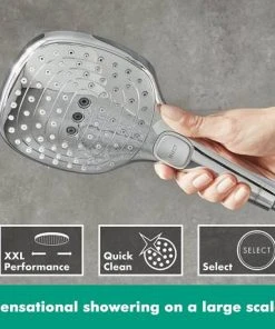 Hansgrohe Raindance Select E 120 3-Spray Hand Shower - Chrome - 26520000 -Bathroom Supplies Sales 2024 26520000 D4 460