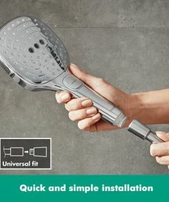 Hansgrohe Raindance Select E 120 3-Spray Hand Shower - Chrome - 26520000 -Bathroom Supplies Sales 2024 26520000 D5 460