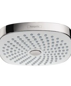 Hansgrohe Croma Select E EcoSmart 9 l/min 180 2 Spray Shower Head - White/Chrome - 26528400