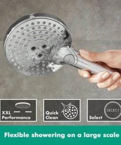 Hansgrohe Raindance Select S 120 3-Spray Hand Shower - Chrome - 26530000 -Bathroom Supplies Sales 2024 26530000 D2 460