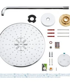Grohe Rainshower SmartConnect 310 Shower Head & Arm with Wireless Remote - 26640000 8 Grohe Rainshower SmartConnect 310 Shower Head & Arm with Wireless Remote - 26640000 -Bathroom Supplies Sales 2024 26640000 D2N 460