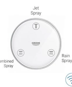 Grohe Rainshower SmartConnect 310 Shower Head & Arm with Wireless Remote - 26640000 11 Grohe Rainshower SmartConnect 310 Shower Head & Arm with Wireless Remote - 26640000 -Bathroom Supplies Sales 2024 26640000 D7 460