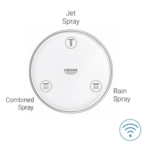 Grohe Rainshower SmartConnect 310 Shower Head & Arm with Wireless Remote - 26640000 6 Grohe Rainshower SmartConnect 310 Shower Head & Arm with Wireless Remote - 26640000 - Image 6
