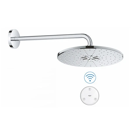 Grohe Rainshower SmartConnect 310 Shower Head & Arm with Wireless Remote - 26640000 1 Grohe Rainshower SmartConnect 310 Shower Head & Arm with Wireless Remote - 26640000