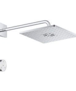 Grohe Rainshower SmartConnect 310 Cube Shower Head & Arm with Wireless Remote - 26642000 -Bathroom Supplies Sales 2024 26642000 D4N 460