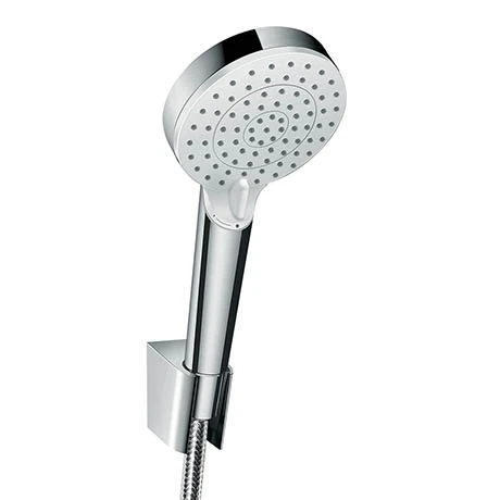 Hansgrohe Crometta Vario EcoSmart 9 l/min 2 Spray Handshower with Holder & Hose - 26693400 1 Hansgrohe Crometta Vario EcoSmart 9 l/min 2 Spray Handshower with Holder & Hose - 26693400