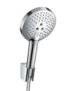 Hansgrohe Raindance Select S 120 3-Spray Hand Shower with Holder & 1.6m Hose - Chrome - 26721000