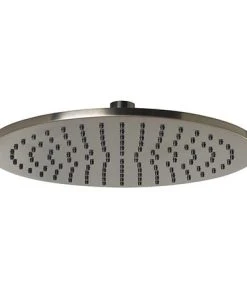JTP Vos Brushed Black 250mm Round Shower Head