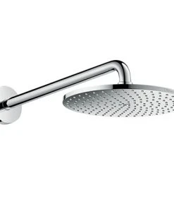 Hansgrohe Raindance S PowderRain 240 1-Spray Shower Head with Wall Mounted Arm - 27607000