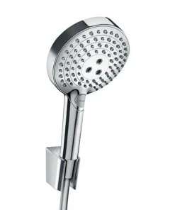 Hansgrohe Raindance Select S 120 PowderRain 3-Spray Hand Shower with Holder & 1.25m Hose - 27669000