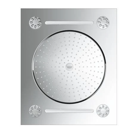Grohe Rainshower F-Series 15" Ceiling Head Shower with 3 Spray Patterns - 27939001 3 Grohe Rainshower F-Series 15" Ceiling Head Shower with 3 Spray Patterns - 27939001 - Image 3