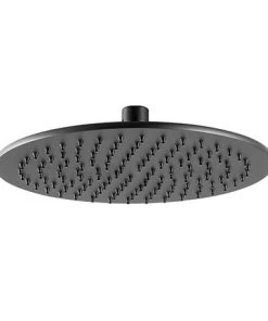 JTP Vos Matt Black 250mm Round Shower Head