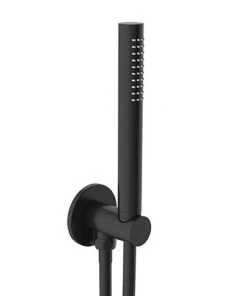 JTP Vos Matt Black Outlet Elbow with Parking Bracket, Hose & Handset