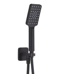 JTP Hix Matt Black Outlet Elbow with Parking Bracket, Hose & Handset