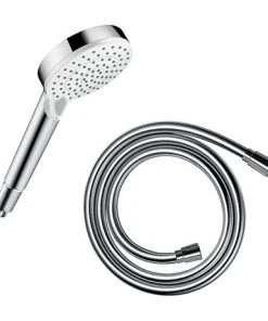 Hansgrohe Crometta Vario 2 Spray Hand Shower 100 + Isiflex 1.25m Shower Hose