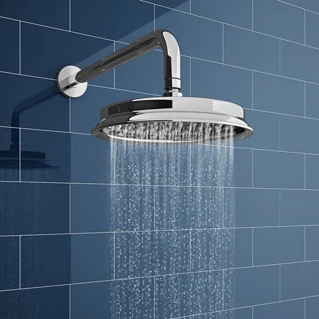 Chatsworth Traditional 8" AirTec Chrome Shower Head 2 Chatsworth Traditional 8" AirTec Chrome Shower Head - Image 2