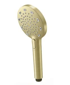AQUAS X-Jet Turbo 110 3-Spray Brushed Brass Hand Shower