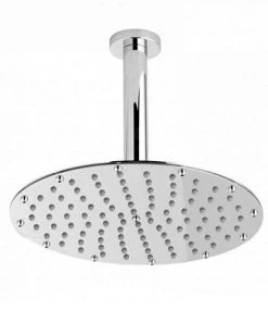 Hudson Reed 300mm Round Fixed Shower Head & Ceiling Mounted Arm - Chrome