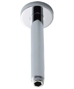 Hudson Reed Round Ceiling Arm - 300mm Length - Chrome - ARM16