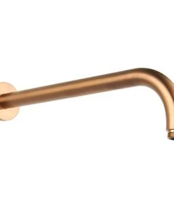 Arezzo 345mm Brushed Bronze Round Wall Mounted Shower Arm