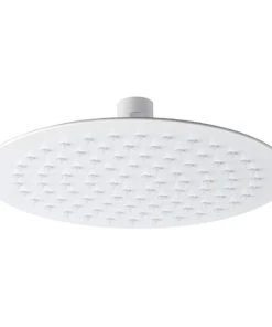 Arezzo Round 200mm Matt White Fixed Shower Head