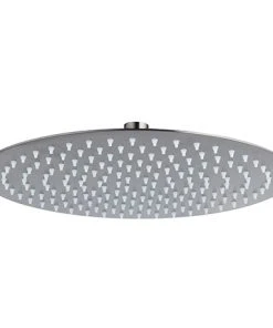 Arezzo Round 300mm Brushed Gunmetal Grey Fixed Shower Head