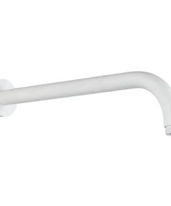Arezzo 345mm Matt White Round Wall Mounted Shower Arm
