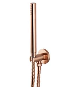 Arezzo Round Rose Gold Outlet Elbow with Parking Bracket, Flex & Handset