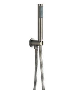 Arezzo Round Brushed Gunmetal Grey Outlet Elbow with Parking Bracket, Flex + Handset 5 Arezzo Round Brushed Gunmetal Grey Outlet Elbow with Parking Bracket, Flex + Handset -Bathroom Supplies Sales 2024 AZGMHSB n d2 460