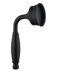 Arezzo Traditional Shower Handset - Matt Black