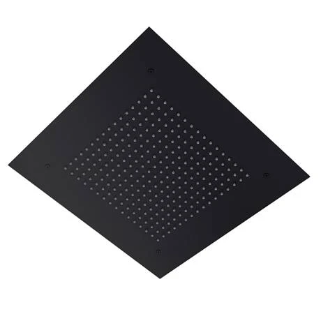 Arezzo Matt Black 400 x 400mm Recessed Ceiling Mounted Square Shower Head 4 Arezzo Matt Black 400 x 400mm Recessed Ceiling Mounted Square Shower Head - Image 4