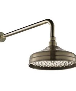 Chatsworth Antique Brass 8" Apron Rose Shower Head with Arm -Bathroom Supplies Sales 2024 CH8SHAB d3 460