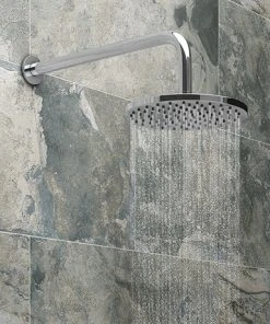 Cruze 200mm Fixed Round Shower Head + Wall Mounted Arm