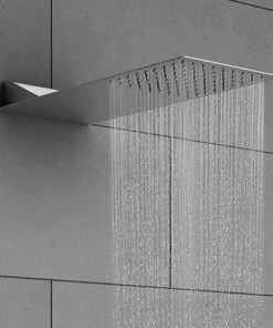 Milan Square Flat Fixed Shower Head (220 x 500mm)