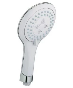 Bristan - EVO Large Multi Function Rub Clean Handset - Chrome/White - EVC-HAND04-WC