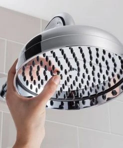 Crosswater - Belgravia 200mm Easy Clean Fixed Showerhead - FH08C_EC+ -Bathroom Supplies Sales 2024 FH08C EC D2 460