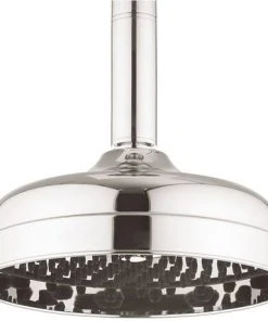 Crosswater - Belgravia 200mm Easy Clean Fixed Showerhead - FH08C_EC+ -Bathroom Supplies Sales 2024 FH08C EC D3 460