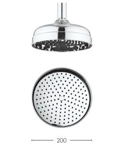 Crosswater - Belgravia 200mm Easy Clean Fixed Showerhead - FH08C_EC+