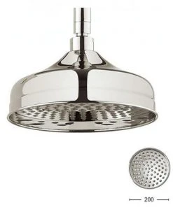 Crosswater - Belgravia 200mm Round Fixed Showerhead - Nickel - FH08N