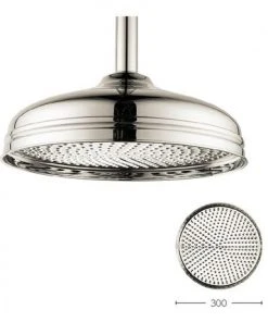 Crosswater - Belgravia 300mm Round Fixed Showerhead - Nickel - FH12N