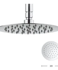 Crosswater - Central 200mm Round Fixed Showerhead - FH200SR+